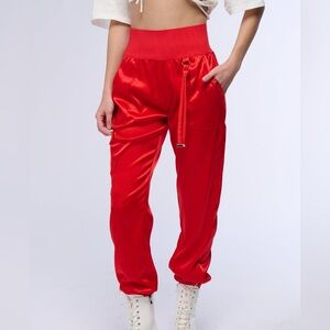 Akira Satin High Waist Jogger Pants NWT 💋